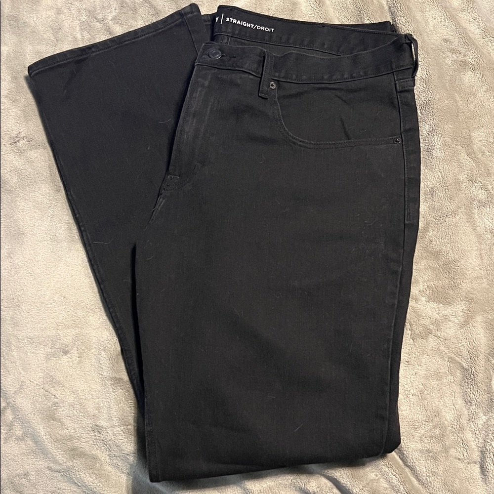 Old Navy Men's Black Straight Jeans